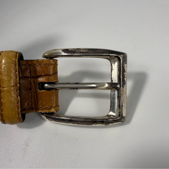 Trafalgar canvas leather belt handcrafted in USA size 42-44.5” - Picture 4 of 9